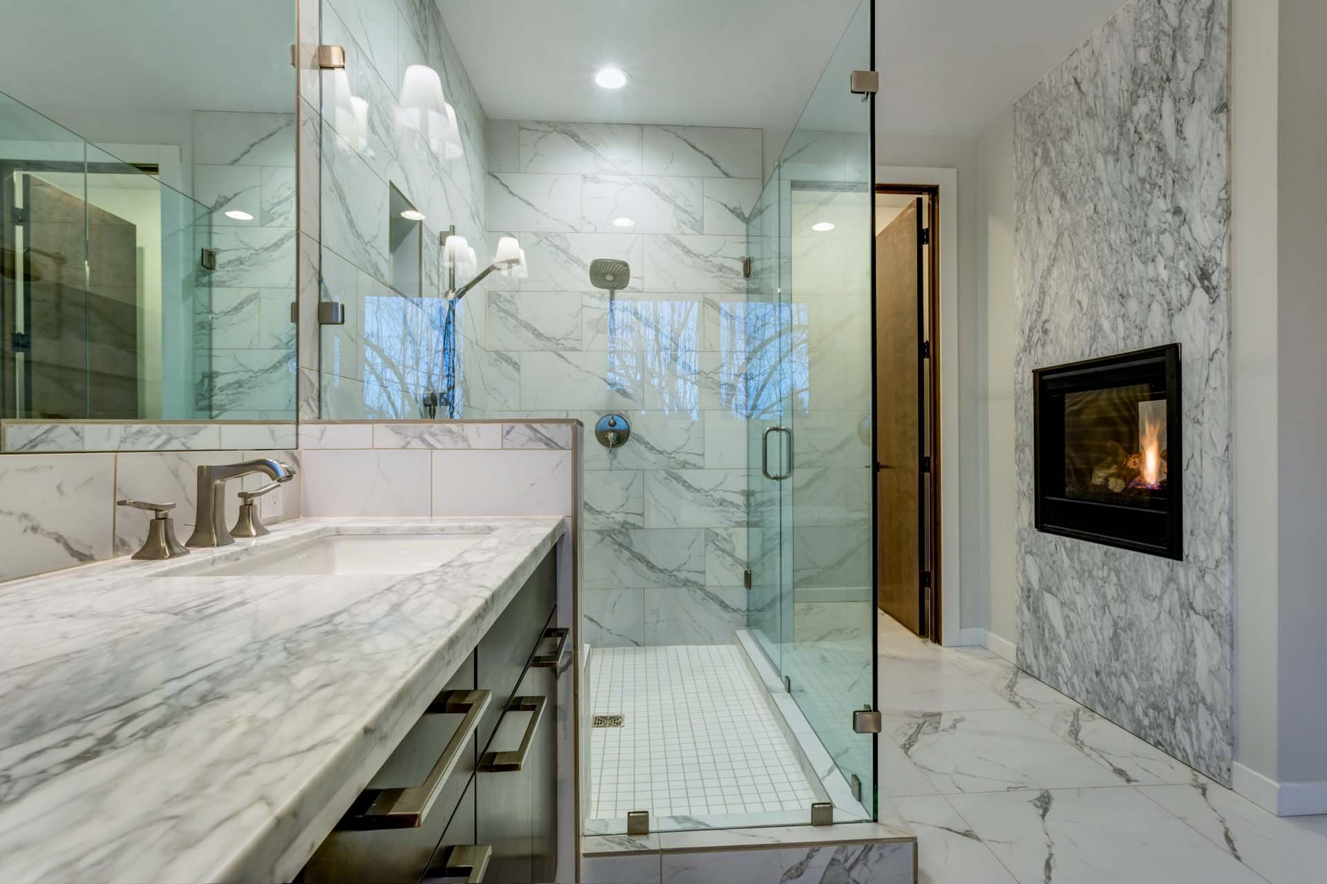 Marble bathroom