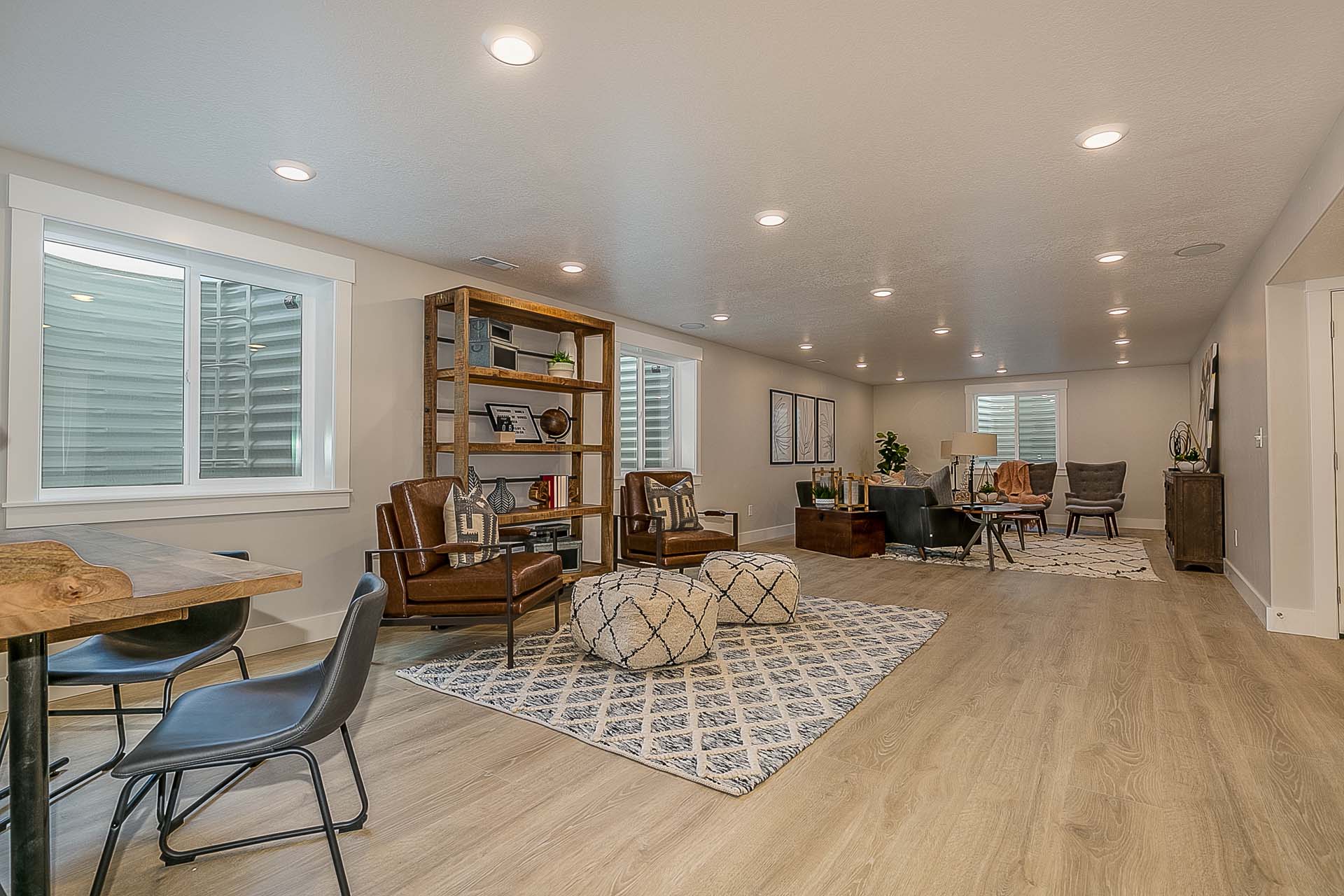 Wood flooring basement