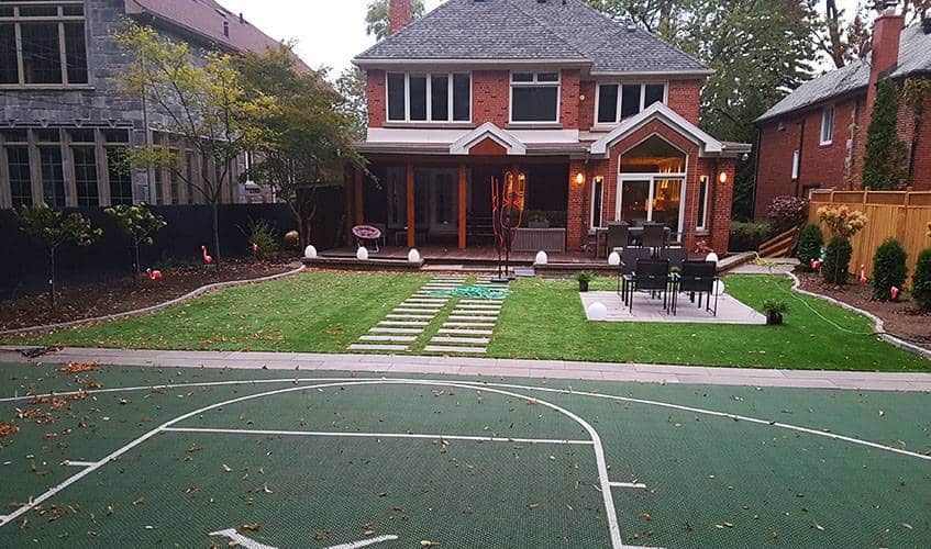 After a paver installation in Montreal